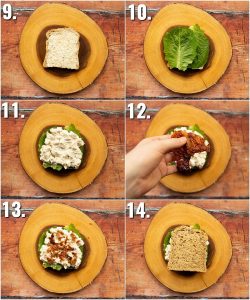 How to make chicken mayo sandwich - 6 step by step photos